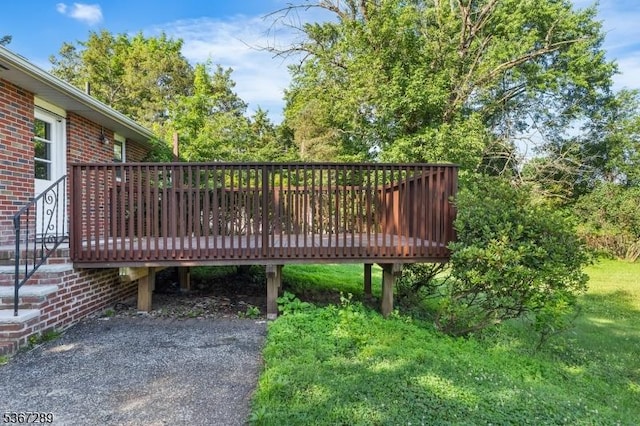 77 John E Busch Ave, Franklin Twp, NJ 08873 - view of wooden terrace
