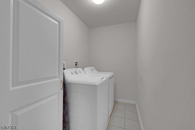 6 Bowers Dr, Allamuchy Twp, NJ 07840 - laundry room featuring separate washer and dryer and light tile patterned floors