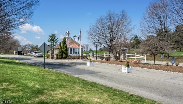6 Bowers Dr, Allamuchy Twp, NJ 07840 - view of asphalt street with traffic signs