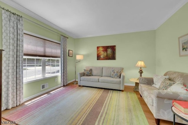 6 Bowers Dr, Allamuchy Twp, NJ 07840 - living area with wood finished floors and ornamental molding