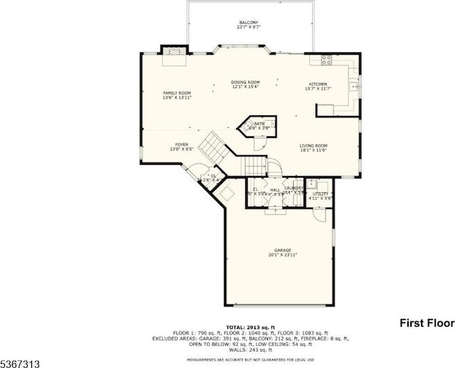129 W Lake Shore Dr, Rockaway Twp, NJ 07866 - view of floor plan / room layout