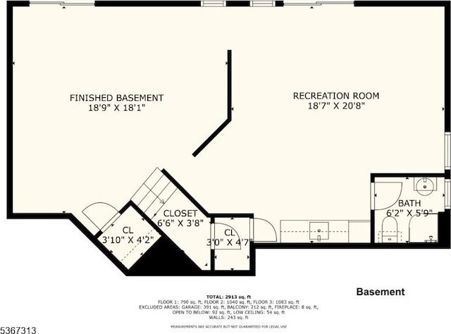129 W Lake Shore Dr, Rockaway Twp, NJ 07866 - view of home floor plan