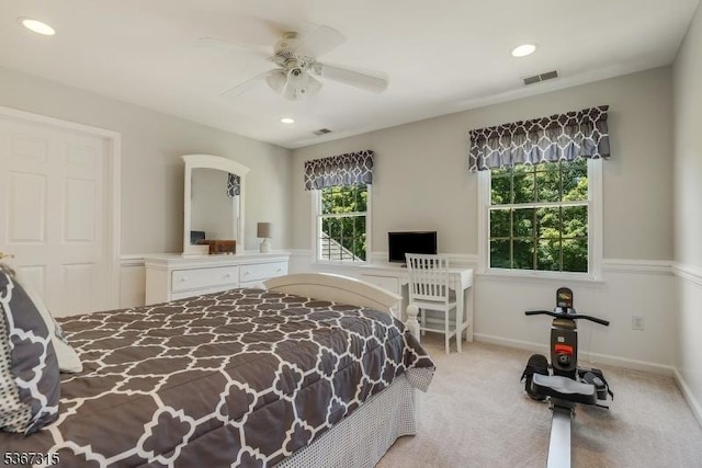 3 Mackenzie Ct, Sparta Twp, NJ 07871 - bedroom with carpet floors, recessed lighting, and ceiling fan