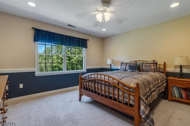 3 Mackenzie Ct, Sparta Twp, NJ 07871 - carpeted bedroom with recessed lighting and ceiling fan