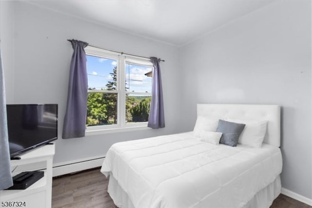 7 Park Ave, Summit City, NJ 07901 - bedroom with a baseboard radiator and wood finished floors