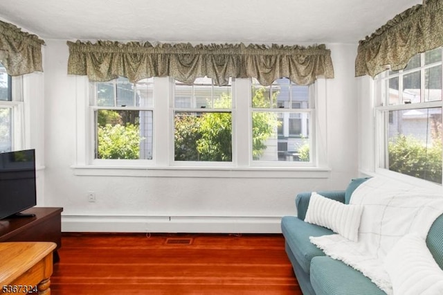 7 Park Ave, Summit City, NJ 07901 - living area featuring plenty of natural light and wood finished floors