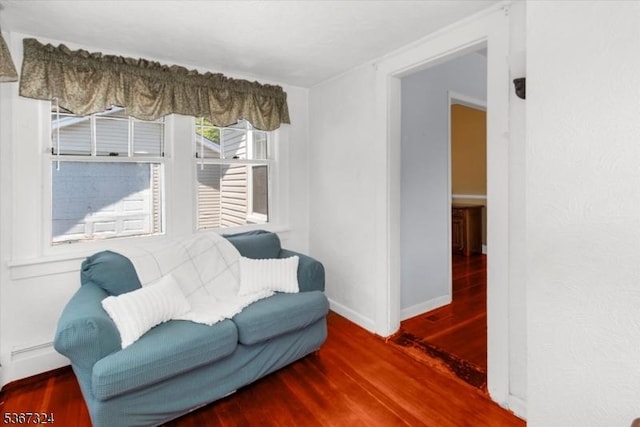 7 Park Ave, Summit City, NJ 07901 - sitting room featuring wood finished floors and baseboards