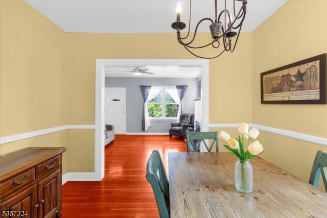 7 Park Ave, Summit City, NJ 07901 - dining area featuring a chandelier and wood finished floors