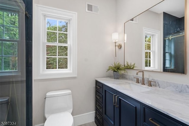 211 Spencer Rd, Bernards Twp, NJ 07920 - bathroom featuring vanity and an enclosed shower