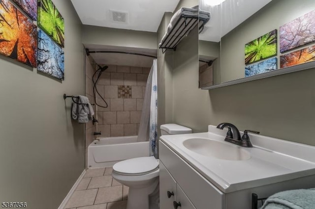 302 Chambers St, Phillipsburg Town, NJ 08865 - full bathroom with tile patterned floors, vanity, and shower / tub combo