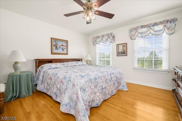 3 Stanbury Ln, Kingwood Twp, NJ 08825 - bedroom with light wood finished floors and a ceiling fan