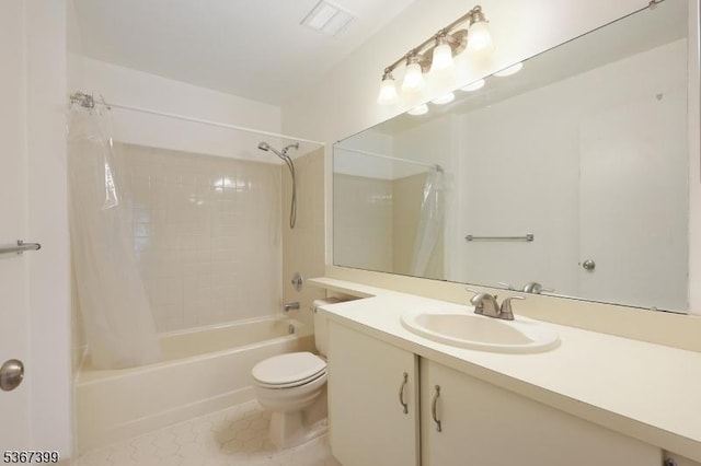 136 Woodward Ln, Bernards Twp, NJ 07920 - full bath featuring shower / bath combo, vanity, and tile patterned floors