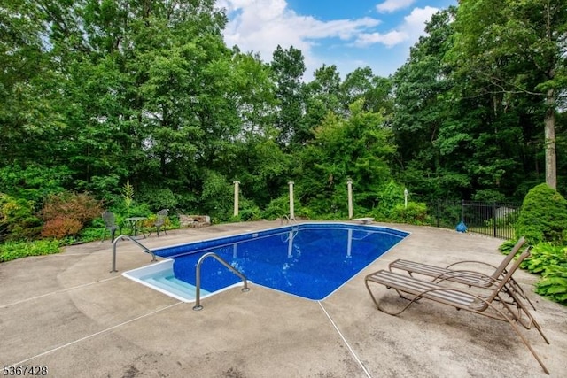 14 Windjammer Dr, Jefferson Twp, NJ 07849 - view of swimming pool with a patio area