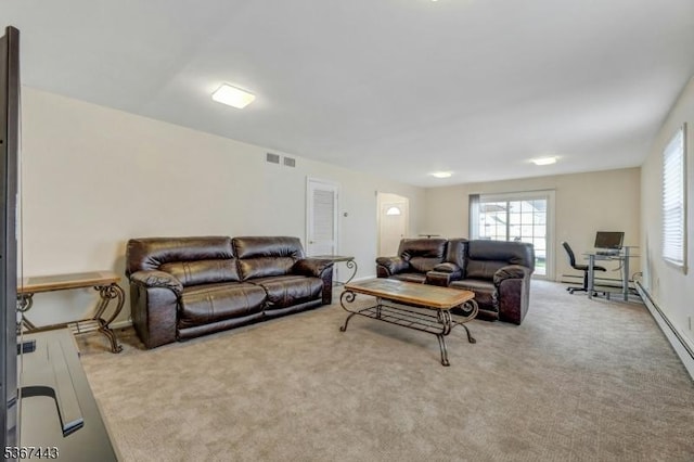 830 Pennsylvania Ave, Lyndhurst Twp, NJ 07071 - living area with carpet and a baseboard radiator