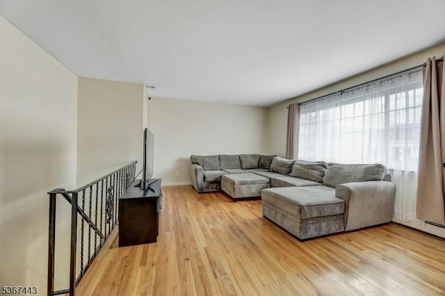 830 Pennsylvania Ave, Lyndhurst Twp, NJ 07071 - living area featuring light wood finished floors and baseboards