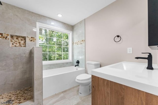 331 W Ln, Clark Twp, NJ 07066 - full bathroom featuring a bathtub, a tile shower, and vanity