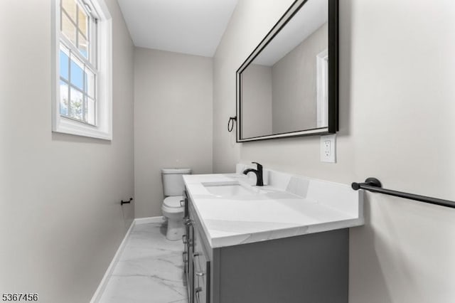 331 W Ln, Clark Twp, NJ 07066 - half bath featuring marble finish floors and vanity
