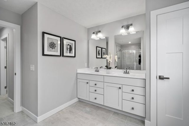 7 Glacier Way, Union Twp, NJ 08867 - full bathroom featuring double vanity, a stall shower, and tile patterned floors