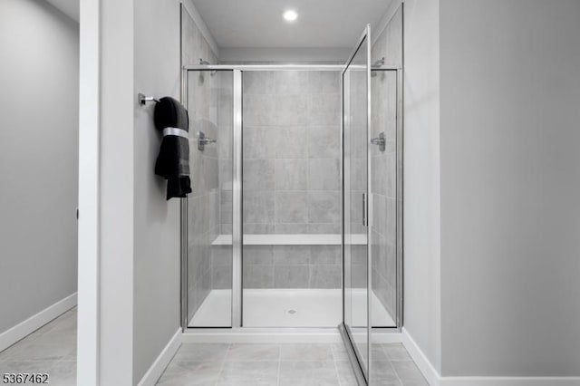 7 Glacier Way, Union Twp, NJ 08867 - full bathroom featuring a stall shower and recessed lighting