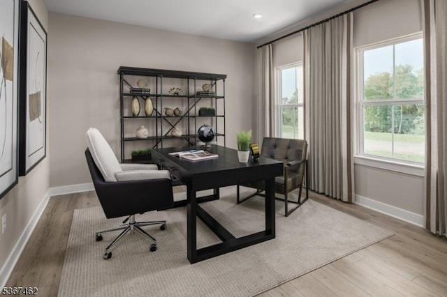 7 Glacier Way, Union Twp, NJ 08867 - office area featuring wood finished floors and healthy amount of natural light