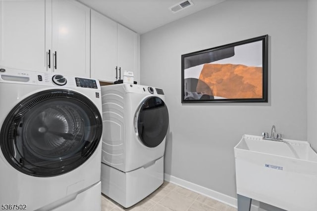 14 Glacier Way, Union Twp, NJ 08867 - washroom featuring washer and clothes dryer and cabinet space