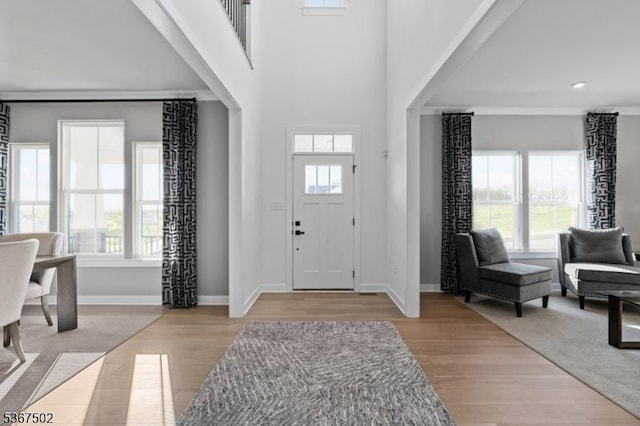 14 Glacier Way, Union Twp, NJ 08867 - entrance foyer featuring healthy amount of natural light, wood finished floors, and recessed lighting