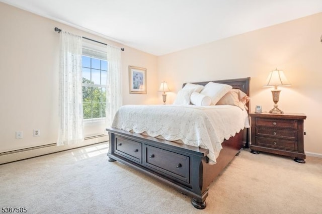 20 Scenic Dr, Fredon Twp, NJ 07860 - bedroom with light carpet and baseboard heating
