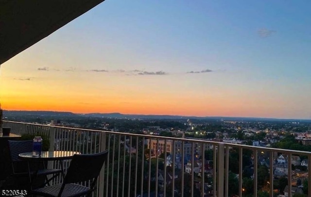 285 Aycrigg Ave Unit 22D, Passaic City, NJ 07055 - view of balcony at dusk