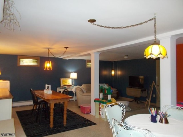 39 Stillwater Rd, Hardwick Twp, NJ 07825 - dining area featuring a baseboard heating unit