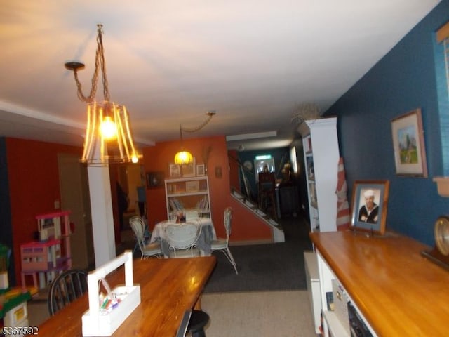 39 Stillwater Rd, Hardwick Twp, NJ 07825 - dining area with carpet floors