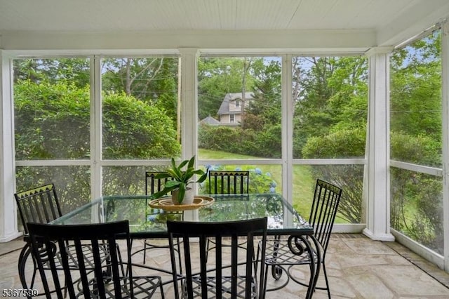 329 W End Rd, South Orange Village Twp, NJ 07079 - sunroom / solarium featuring outdoor dining area and healthy amount of natural light