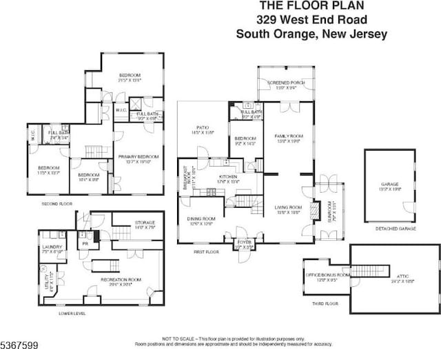 329 W End Rd, South Orange Village Twp, NJ 07079 - view of home floor plan