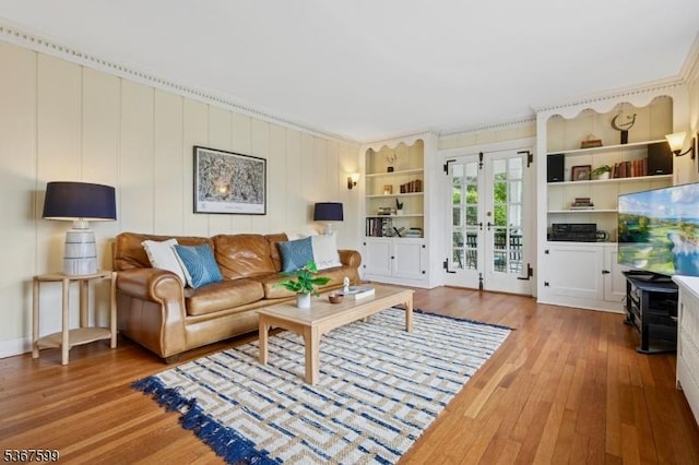 329 W End Rd, South Orange Village Twp, NJ 07079 - living room with wood finished floors and crown molding