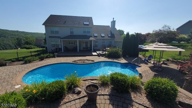 10 Links Ct, Sparta Twp, NJ 07871 - view of pool with a patio area and a fenced backyard
