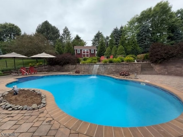 10 Links Ct, Sparta Twp, NJ 07871 - view of pool with a patio and a shed
