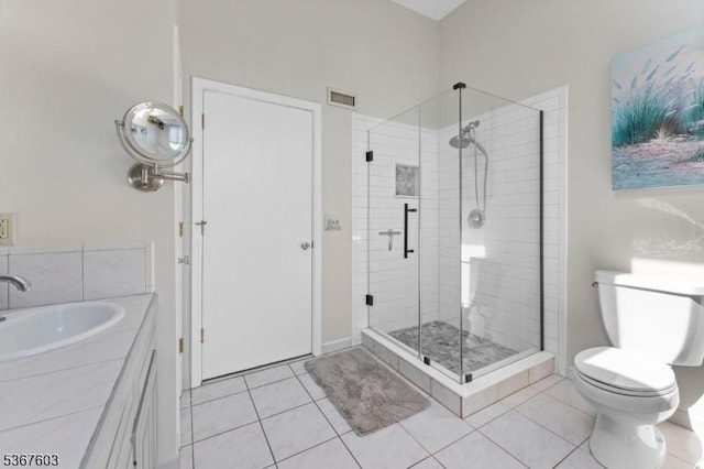 26 Ditmars Cir, Hillsborough Twp, NJ 08844 - full bathroom featuring a stall shower, tile patterned floors, and vanity
