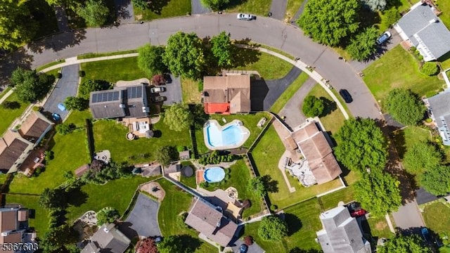 26 Ditmars Cir, Hillsborough Twp, NJ 08844 - aerial overview of property's location with a pool area