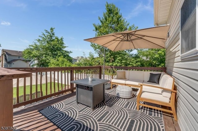 36 E Grant Ave, Roselle Park Boro, NJ 07204 - deck with an outdoor living space