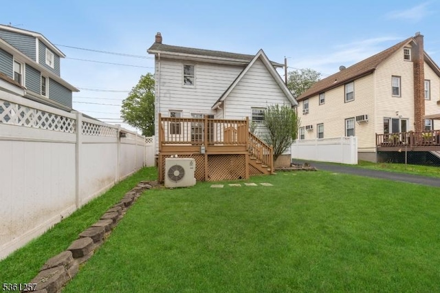 910 Caldwell Ave, Union Twp, NJ 07083 - back of house with a wooden deck and stairs