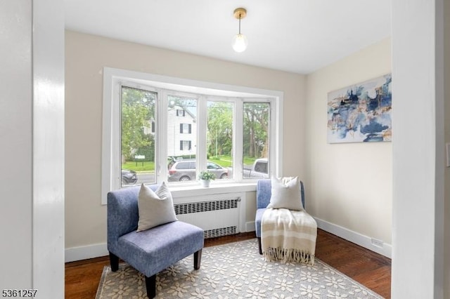 910 Caldwell Ave, Union Twp, NJ 07083 - sitting room featuring radiator and wood finished floors