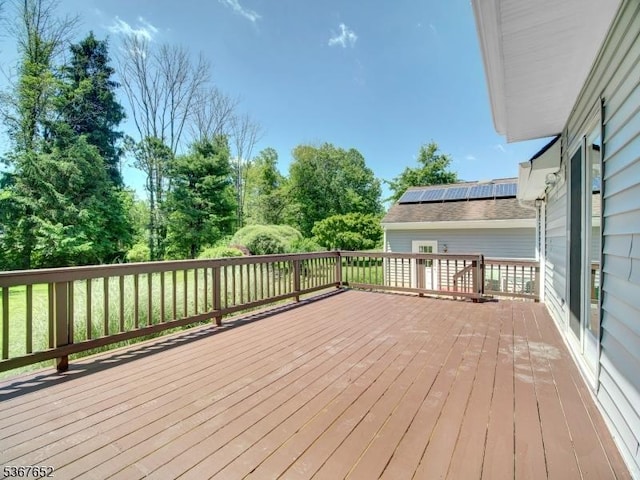 3 Cross Brook Dr, Tewksbury Twp, NJ 07830 - view of wooden deck