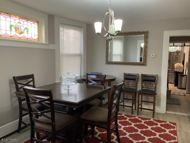 116 Mapes Ave Unit 3, Newark City, NJ 07112 - dining area featuring baseboards and wood finished floors