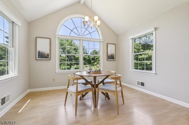 211 Woods End Dr, Bernards Twp, NJ 07920 - dining space with plenty of natural light, light wood-type flooring, and a chandelier