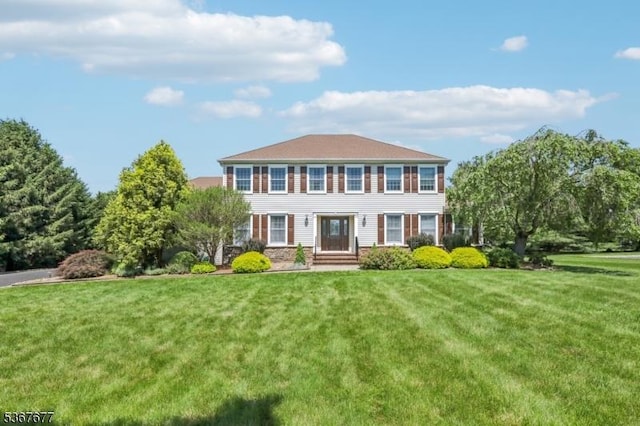 211 Woods End Dr, Bernards Twp, NJ 07920 - colonial house with a front yard