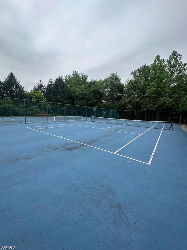 1002 Timberbrooke Dr, Bedminster Twp, NJ 07921 - view of tennis court
