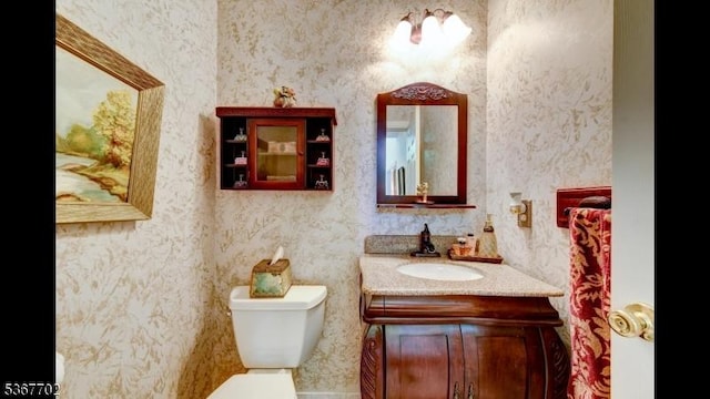 4 Lindsay Ln, Sparta Twp, NJ 07871 - half bath with wallpapered walls and vanity
