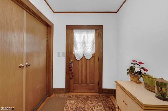 74 Elm Rd, Caldwell Boro Twp, NJ 07006 - foyer entrance with crown molding and baseboards
