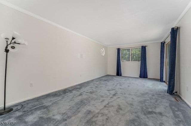 4 Orchid Pl, Clinton Twp, NJ 08833 - empty room with ornamental molding and carpet floors