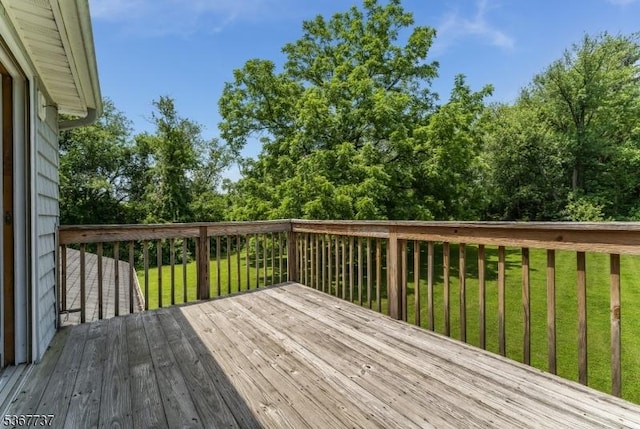 4 Orchid Pl, Clinton Twp, NJ 08833 - wooden terrace with a lawn
