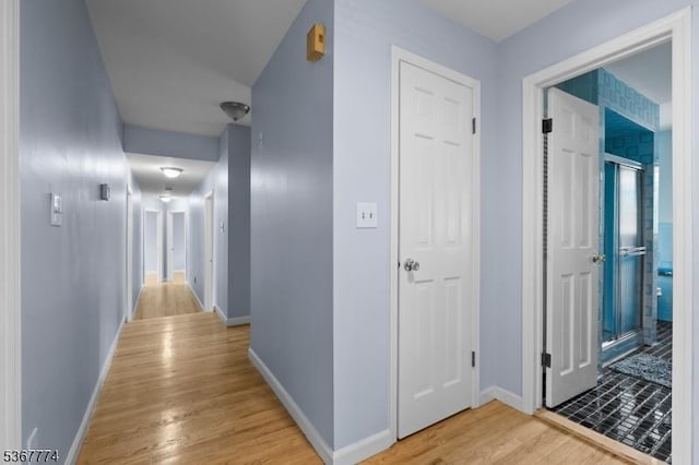 5 Peppermint Hill Rd, North Brunswick Twp, NJ 08902 - hall with baseboards and light wood-type flooring